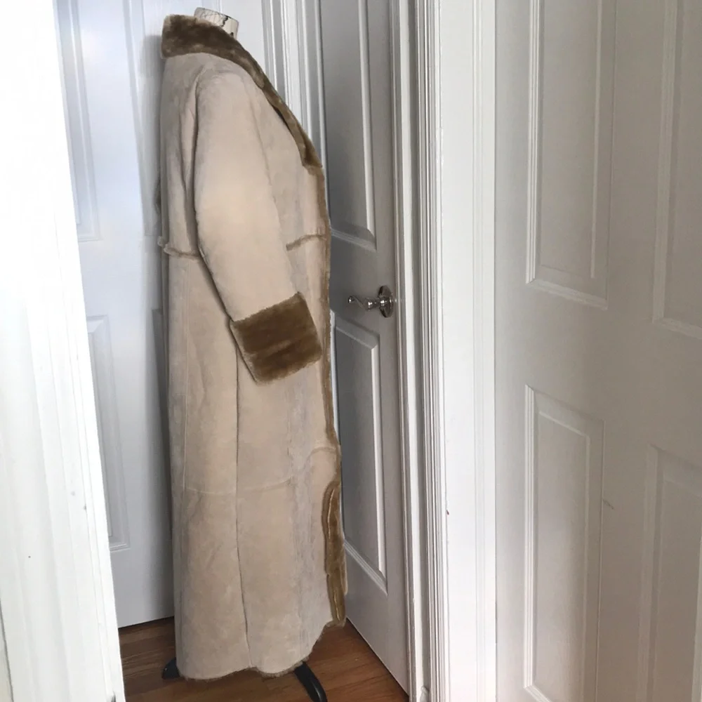 ✈️ Brandon Thomas Penny Lane Vintage y2k Western Leather Faux shearling fuzzy - Picture 5 of 9